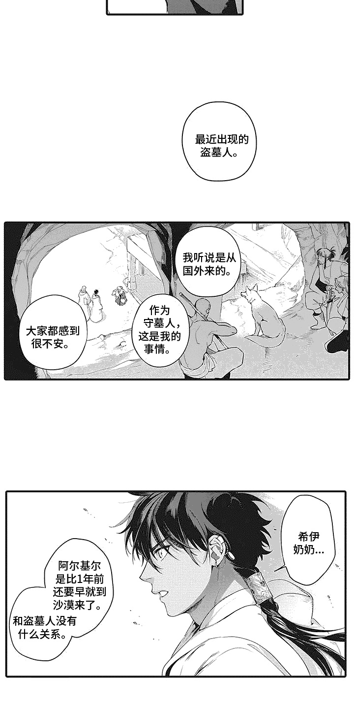 撒哈拉的故事读后感50字漫画,第18章：家族墓地5图