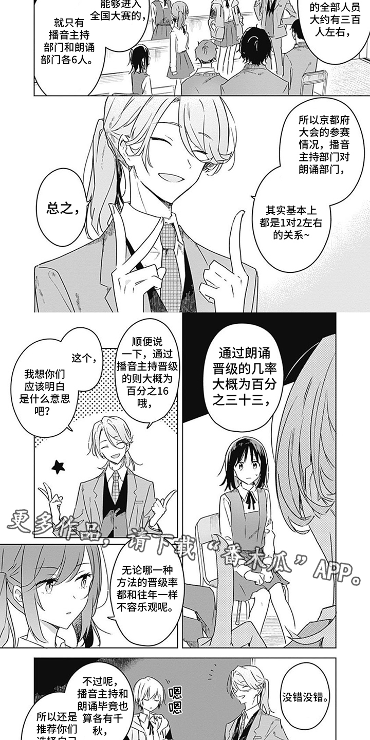 花朵绽放作文漫画,第11章：参观广播室2图
