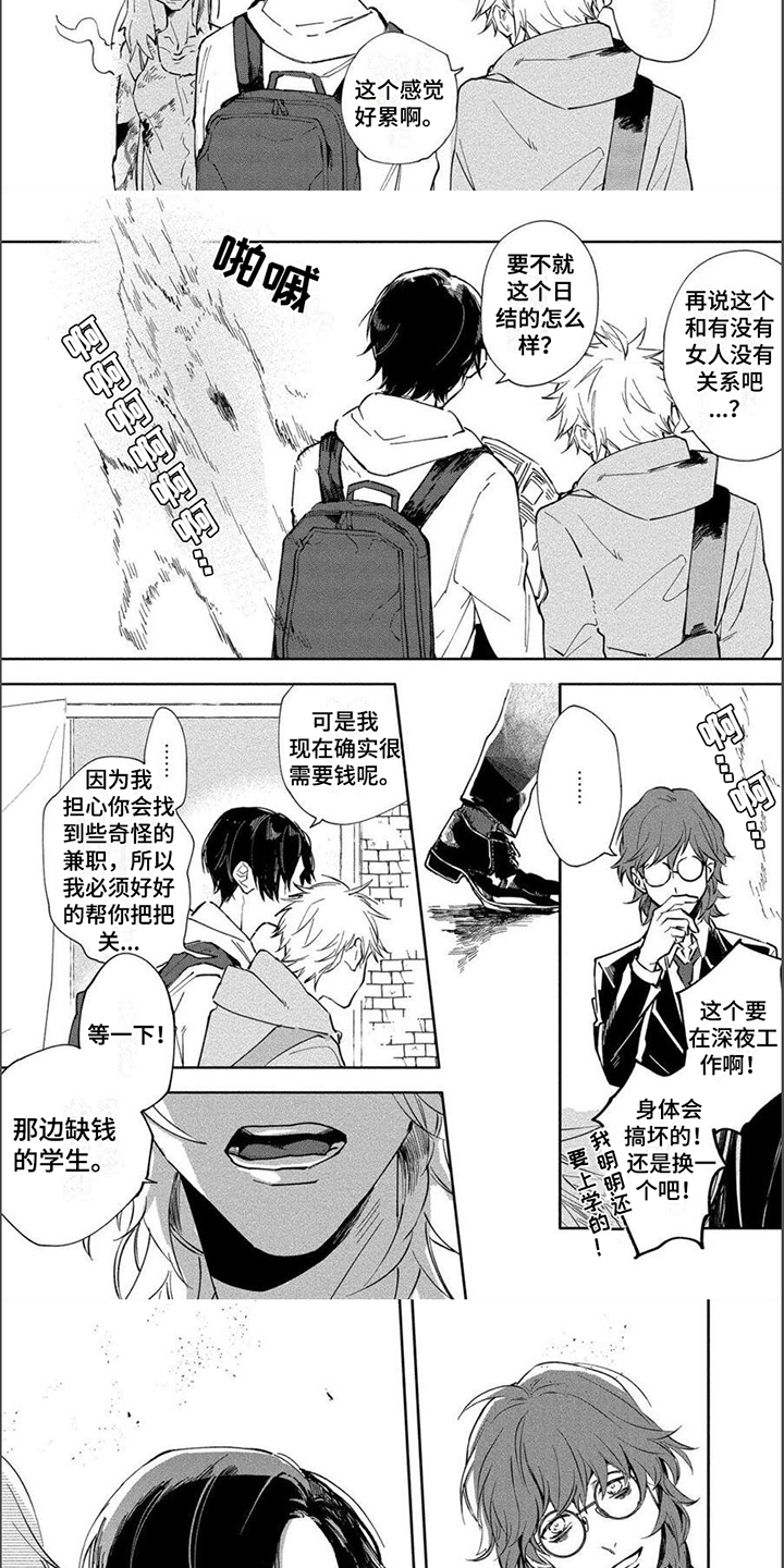 黑羊电影免费看西瓜视频漫画,第1章：兼职3图