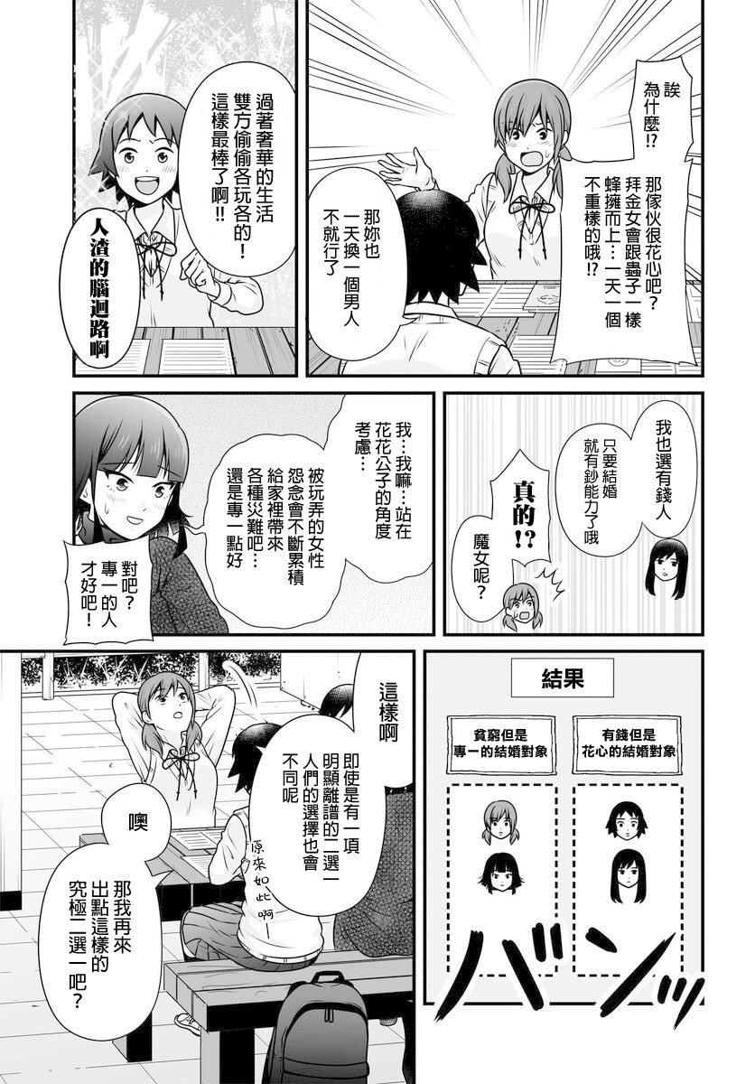 女高中生的虚度日常是哪一年漫画,第103话 二选一5图