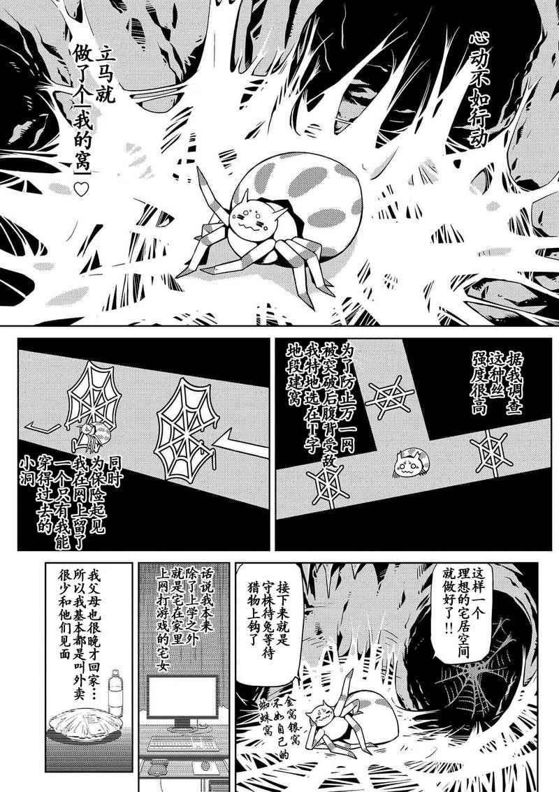 转生成蜘蛛又怎样女主变人漫画,第1.2话5图