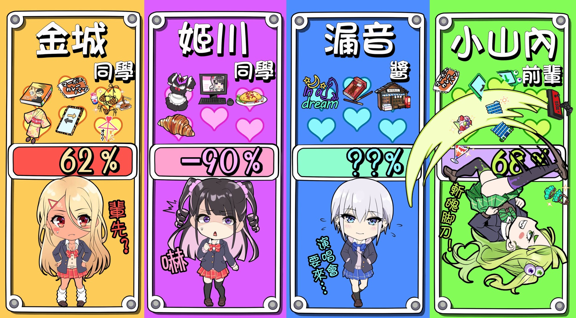 死宅恋爱故事漫画,新年24图