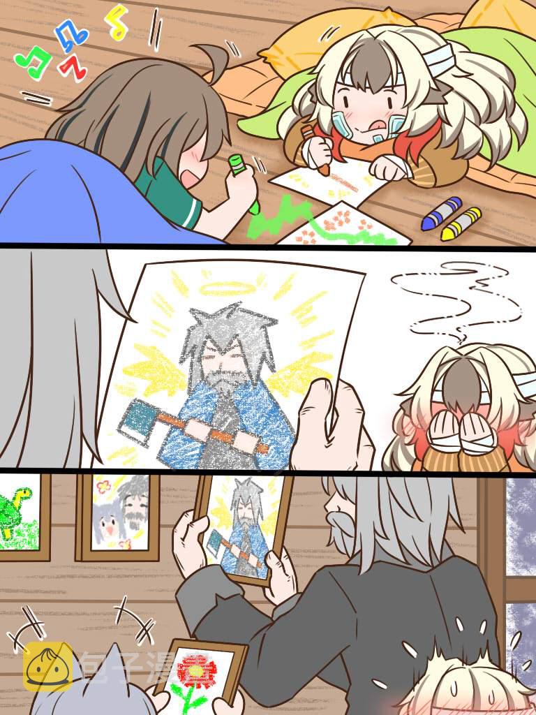 明日方舟的老年博士一般几天更新一次漫画,卖火柴的小雪雉62图