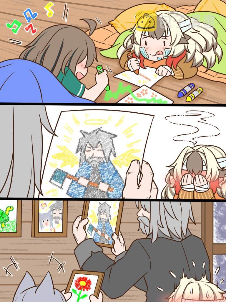 明日方舟老年博士假死漫画,卖火柴的小雪雉62图