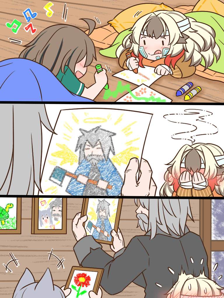 明日方舟中老年博士漫画,卖火柴的小雪雉62图