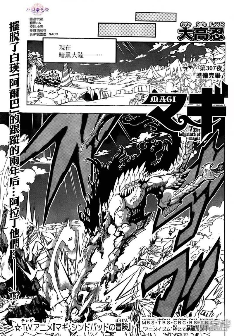 魔笛MAGI角色分析漫画,第307话 准备完毕1图