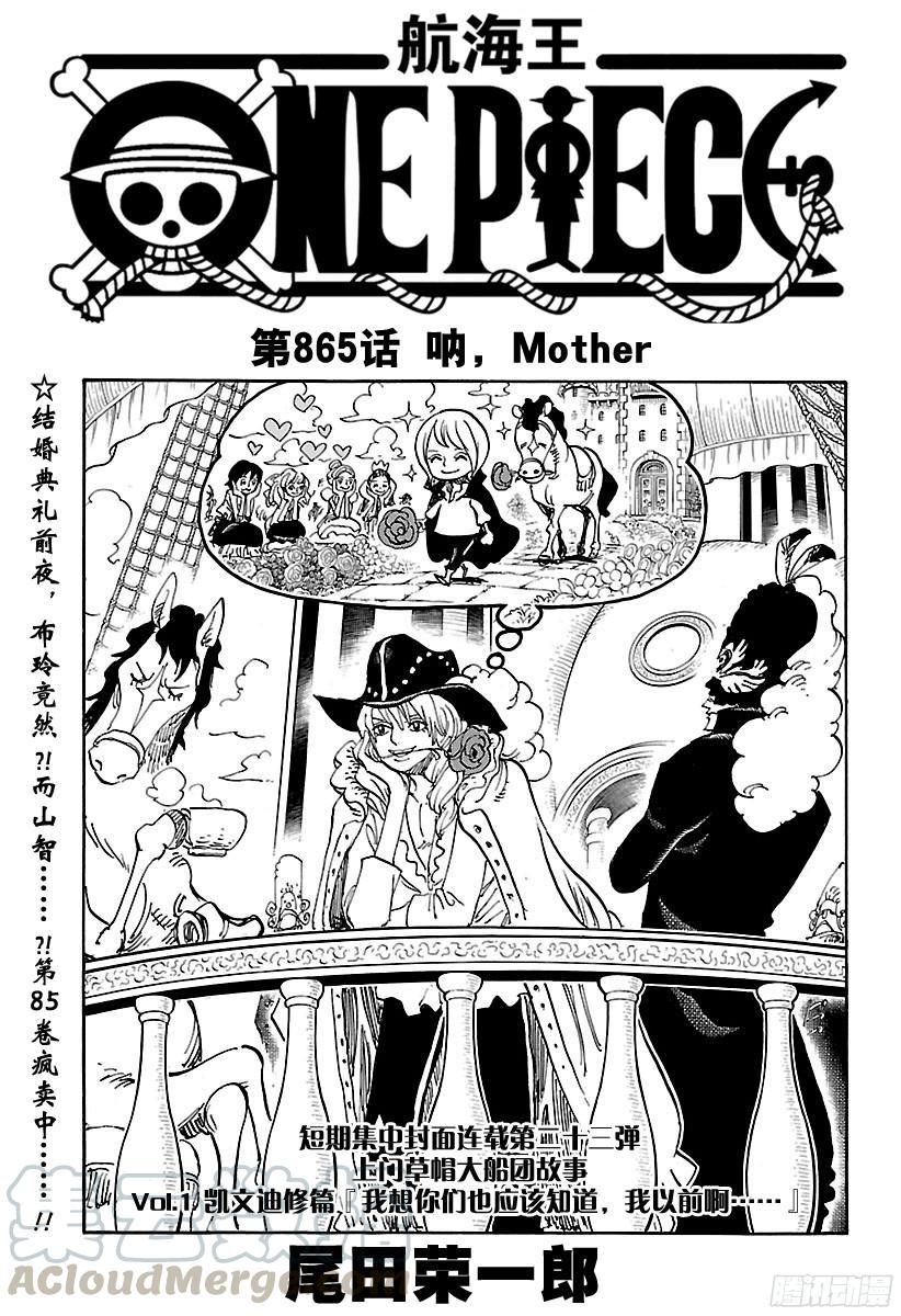 航海王燃烧意志怀旧服官网漫画,第865话 呐，Mother1图