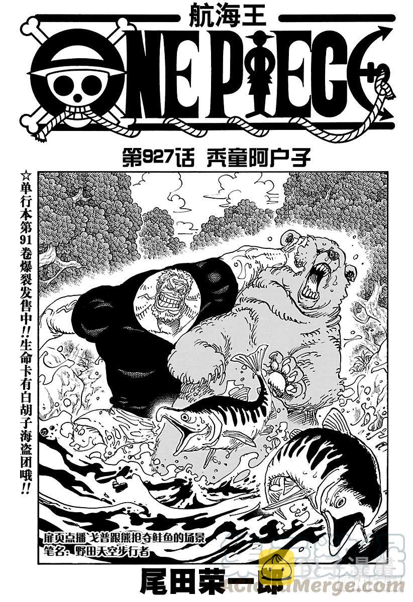 航海王燃烧意志怀旧服官网漫画,第927话 秃童阿户子1图