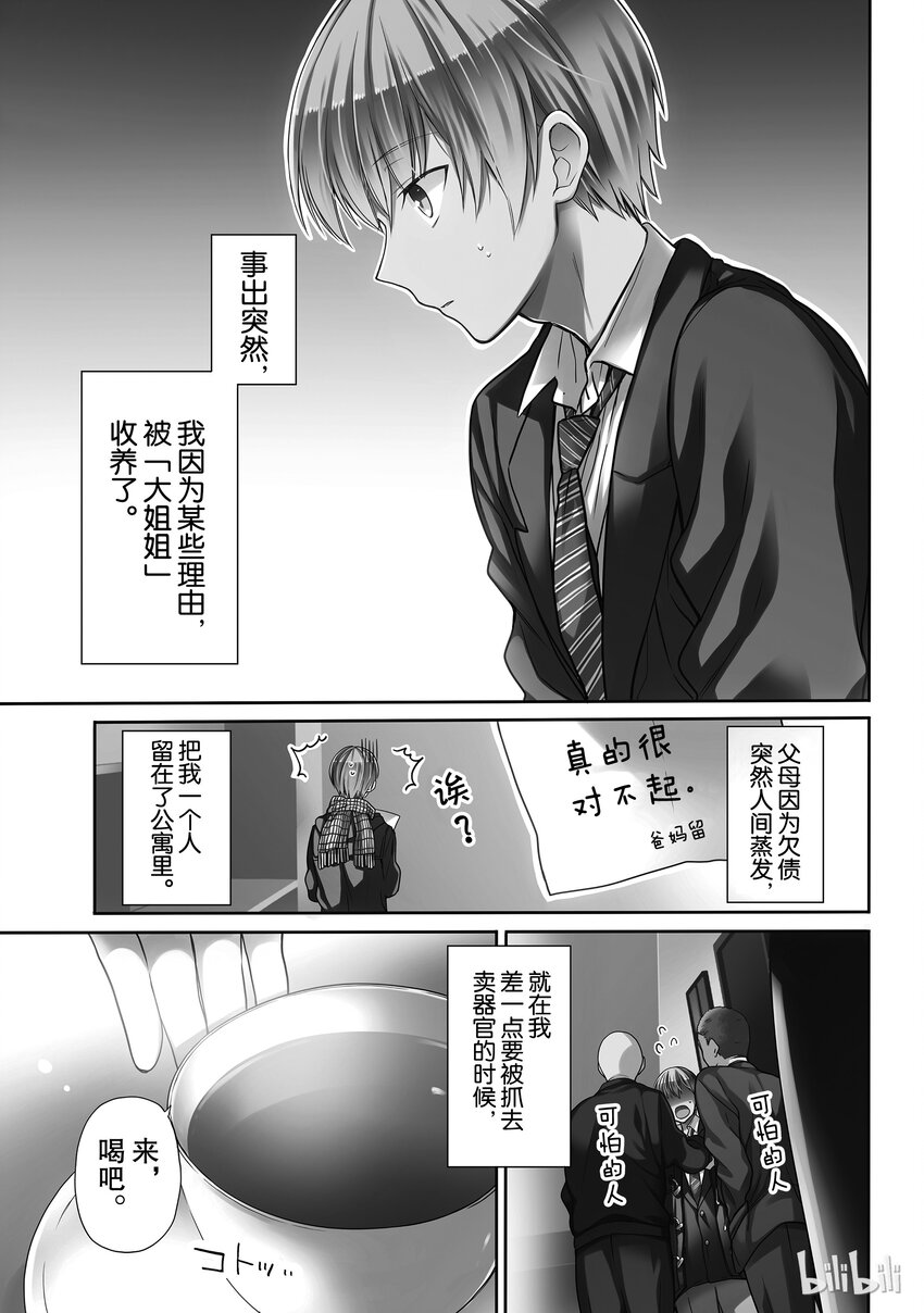 大姐老圆圆漫画,1 姐姐想要养你4图